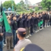 Puluhan mahasiswa dari HMI menggelar demontrasi di kompleks Alun-alun Purwokerto, Selasa (11/6/2024).