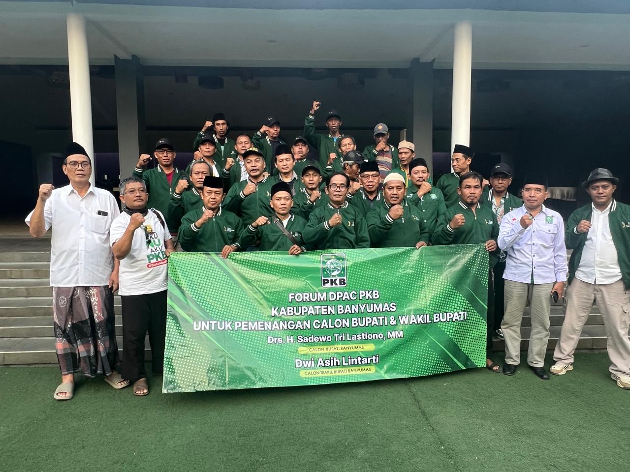 27 DPAC PKB se-Banyumas Dorong DPP PKB Tetapkan Sadewo-Lintarti Sebagai Paslon Bupati dan wabup