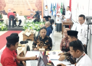 Bawaslu Banyumas Awasi Penerimaan Pendaftaran Paslon Bupati dan Wakil Bupati di KPU