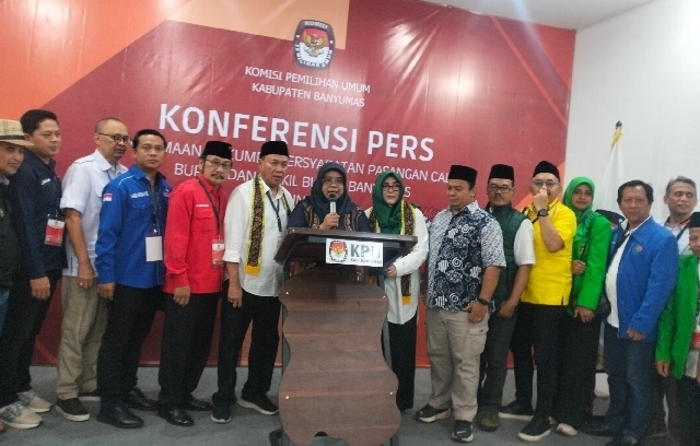 Baru 1 Paslon Mendaftar ke KPU Banyumas, Sadewo-Lintarti Berpotensi Lawan Kotak Kosong