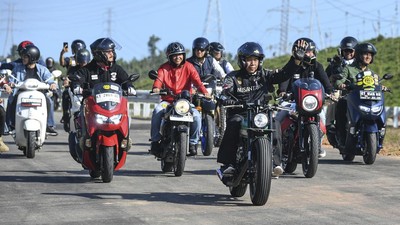 Moge yang Ditunggangi Basuki Hadimuljono saat Riding Bareng Jokowi Nunggak Pajak