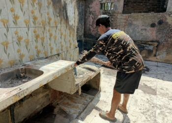 Sunardi Tunggu Janji PJ Bupati, Sudah Sepekan Lebih Rumahnya Yang Ludes Terbakar Belum Direnovasi