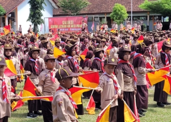 Ratusan Pramuka Kwarran Kedungbanteng Ikuti Gebyar Latihan dan Aksi