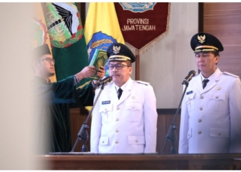 Lantik Iwanuddin Iskandar Sebagai PJ Bupati Banyumas, PJ Gubernur Jateng Ingatkan Tentang Pilkada