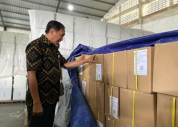 Pj Bupati Banyumas Tinjau Gudang Logistik Pilkada