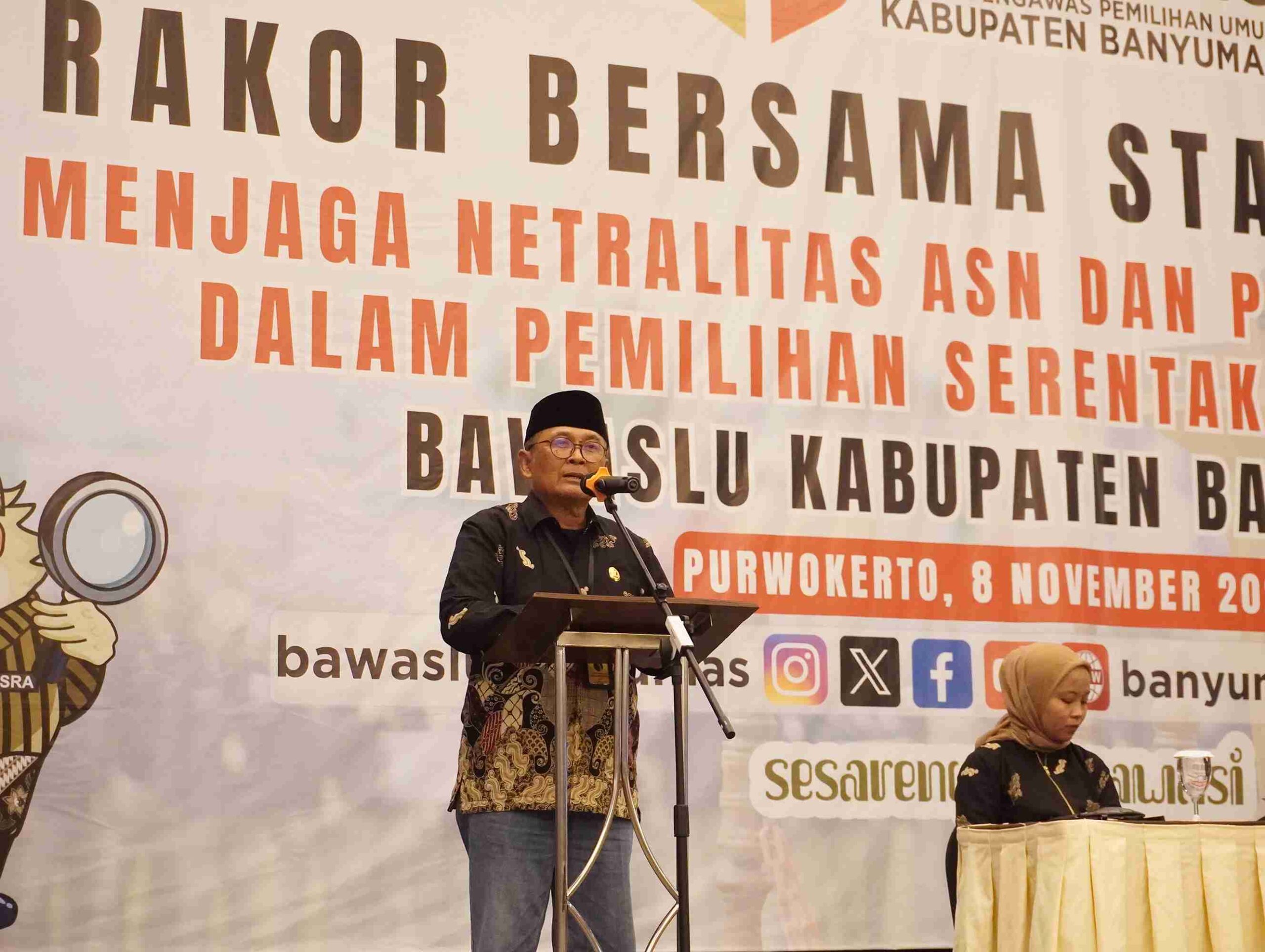 Pastikan Netralitas ASN dan Pemdes, Bawaslu Banyumas Gelar Rakor Bersama Stakeholder