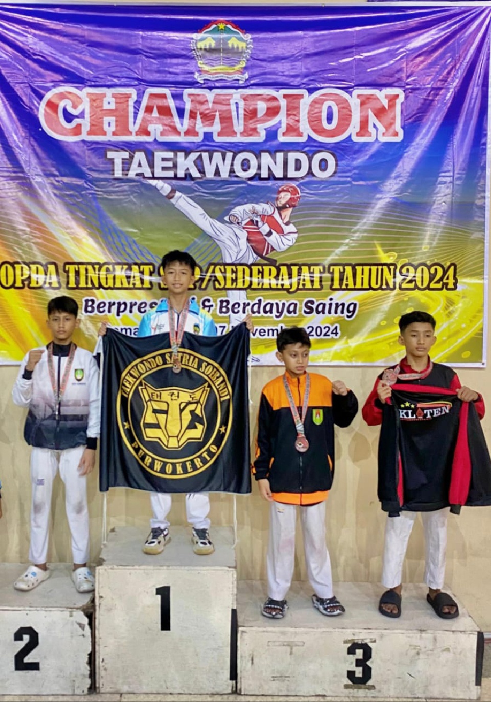 Profil Keefe, Taekwondoin Tuna Rungu Peraih Medali Emas Kompetisi Popda SD dan SMP Taekwondo Jateng