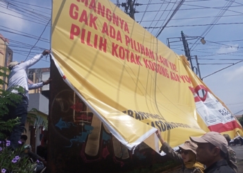 Memasuki Hari Tenang, KPU Banyumas Bersihkan Seluruh APK