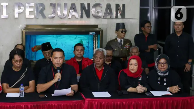 Elite PDIP Kompak Pakai Baju Serba Hitam Saat Sikapi Penetapan Tersangka Hasto