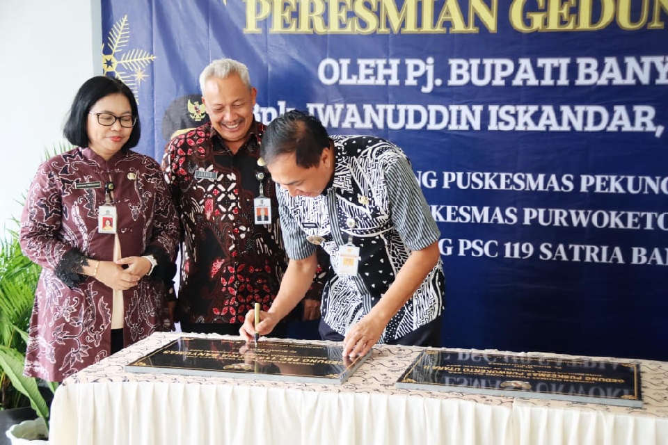 Resmikan 3 Sarana Kesehatan, Pj Bupati: Saya Tidak Ikhlas Jika Pelayanan untuk Masyarakat Tidak Maksimal