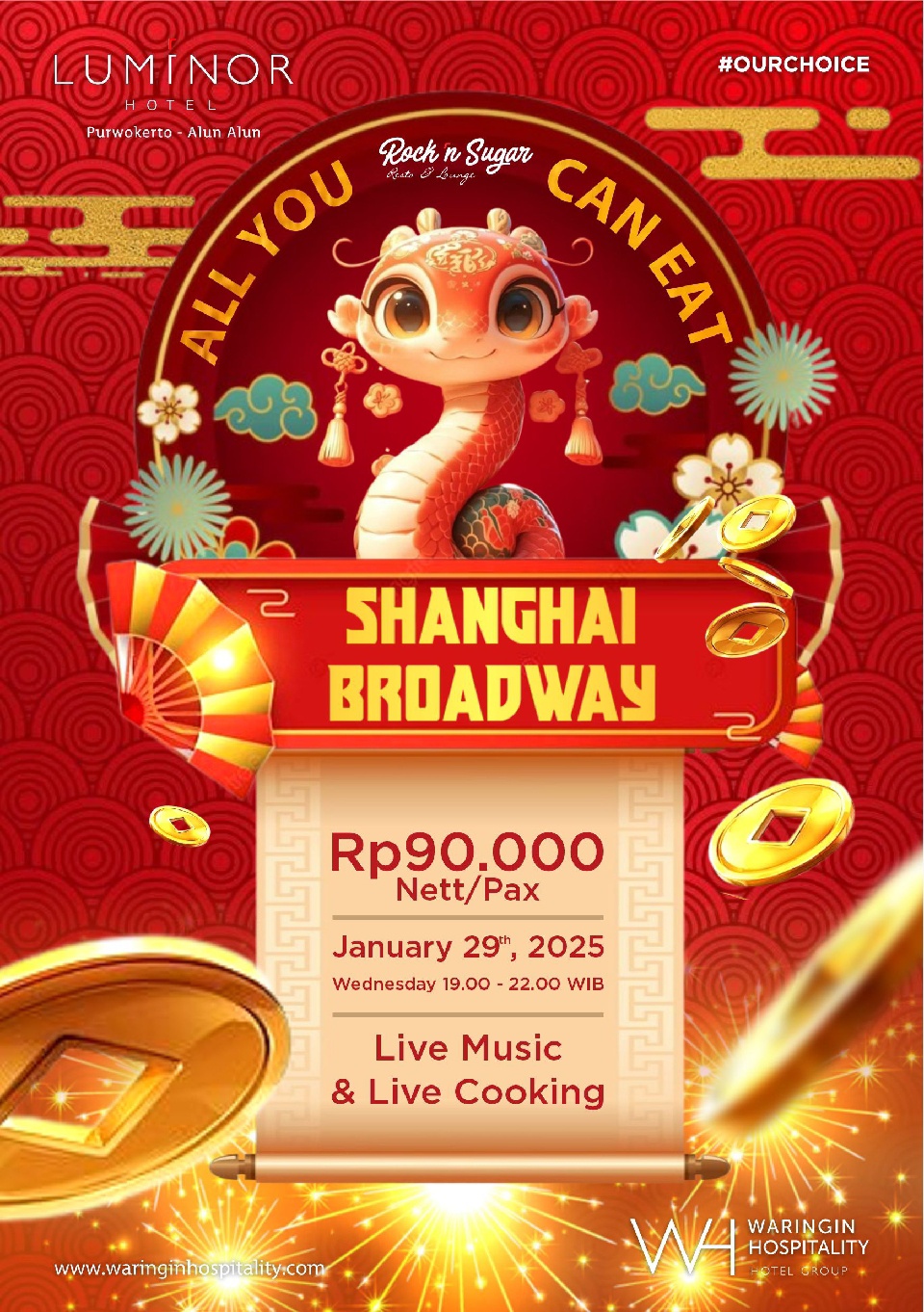 Ngimlek With Shanghai Broadway di Luminor Purwokerto