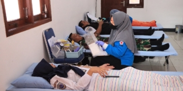 Kegiatan donor darah Basarnas Kantor SAR Cilacap memperingati HUT ke-32 yang jatuh pada 28 Februari mendatang.