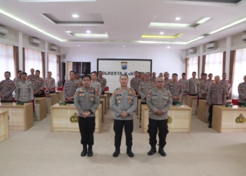 Tingkatkan Kemampuan Personel SPKT, Polresta Banyumas Gelar Latkatpuan