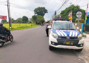 Patroli Tematik Sat Lantas Polresta Banyumas Berikan Imbauan dalam Operasi Keselamatan Lalu Lintas Candi 2025