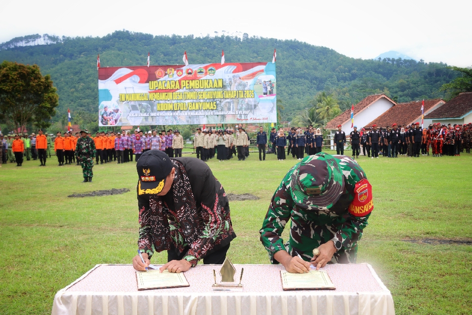 TMMD Sengkuyung Tahap I TA 2025 Desa Kaliputih Purwojati Dibuka