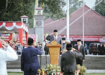 Sekda Gantikan Bupati Pimpin Upacara Hari Jadi ke-454 Kabupaten Banyumas