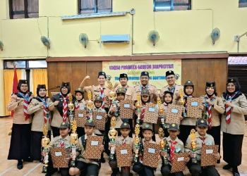 Empat Pramuka Garuda Siaga Somagede Raih Prestasi di Ajang Kwarcab Banyumas