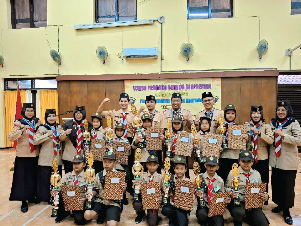 Empat Pramuka Garuda Siaga Somagede Raih Prestasi di Ajang Kwarcab Banyumas