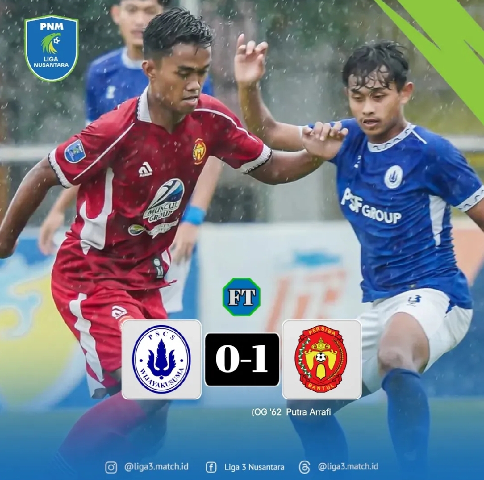 PNM Liga Nusantara 2024/2025: Gol Bunuh Diri Menangkan Persiba Bantul atas PSCS Cilacap