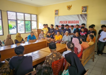 Polsek Wangon Amankan Belasan Remaja yang Terlibat Perang Sarung