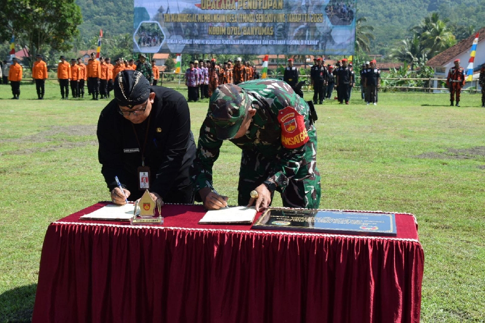 TMMD Sengkuyung Desa Kaliputih Bangun Jalan, Jembatan, dan Talud