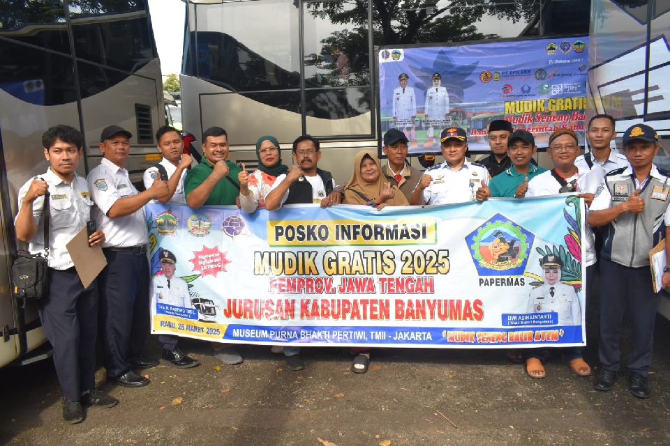 Pemkab Banyumas Kirim 12 Armada dalam Program Mudik Gratis 2025