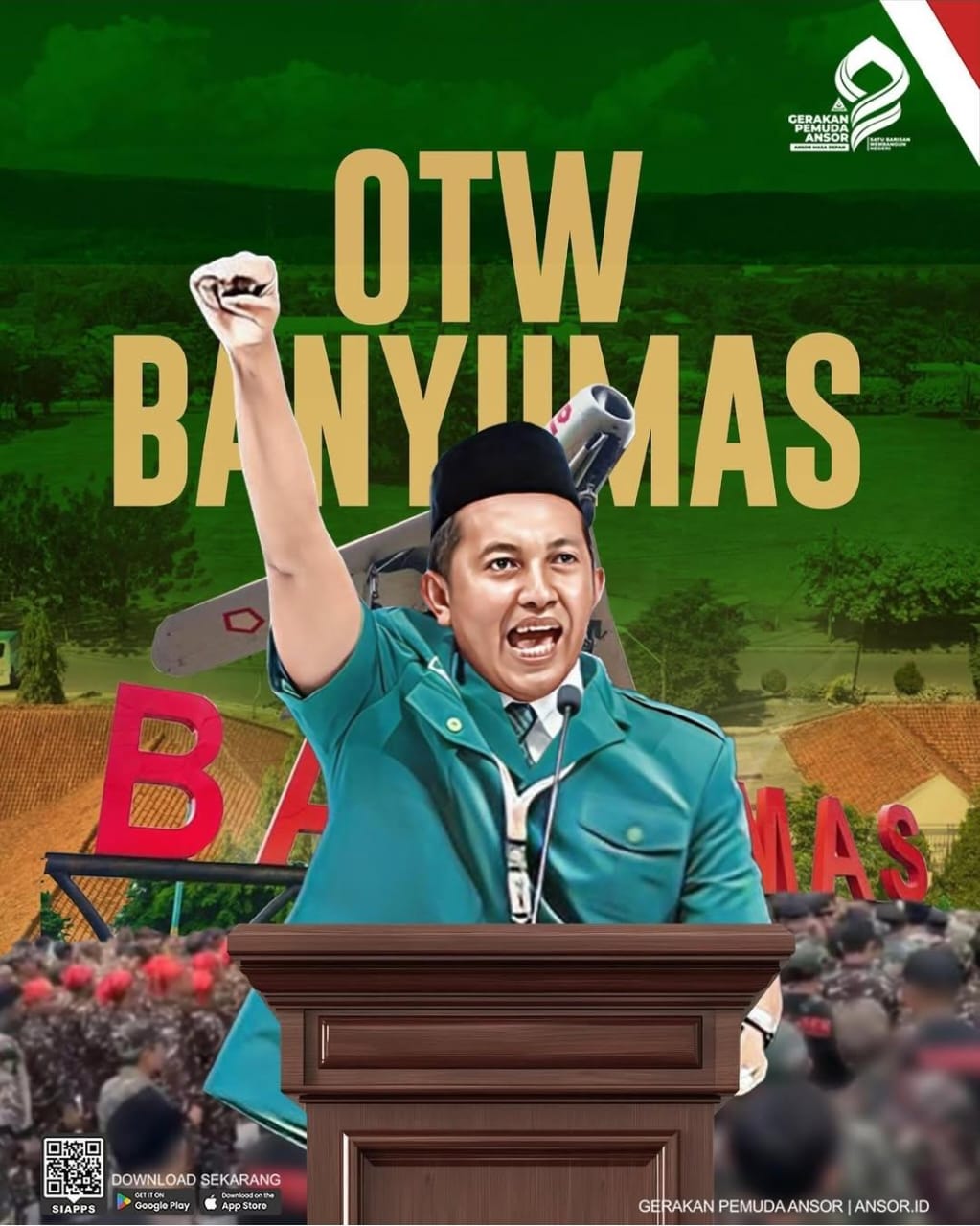 GP Ansor Akan Kukuhkan 100 Ribu Banser Patriot Ketahanan Pangan di GOR Satria Purwokerto