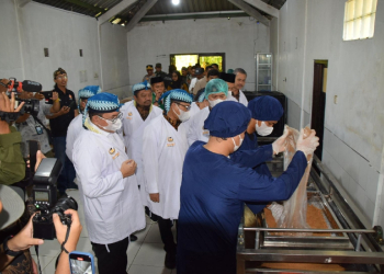 Bupati Sadewo Dampingi Dua Menteri Lepas Ekspor Gula Kelapa BUMDes Banyumas ke Hungaria