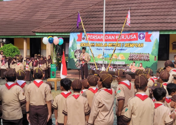 Gerakan Pramuka SD Negeri 1 Rempoah Bangun Karakter Siswa Melalui Perkemahan