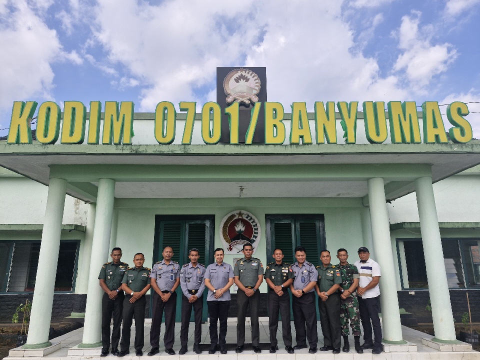 Perkuat Sinergi, Lapas Purwokerto Kunjungi Kodim 0701/Banyumas