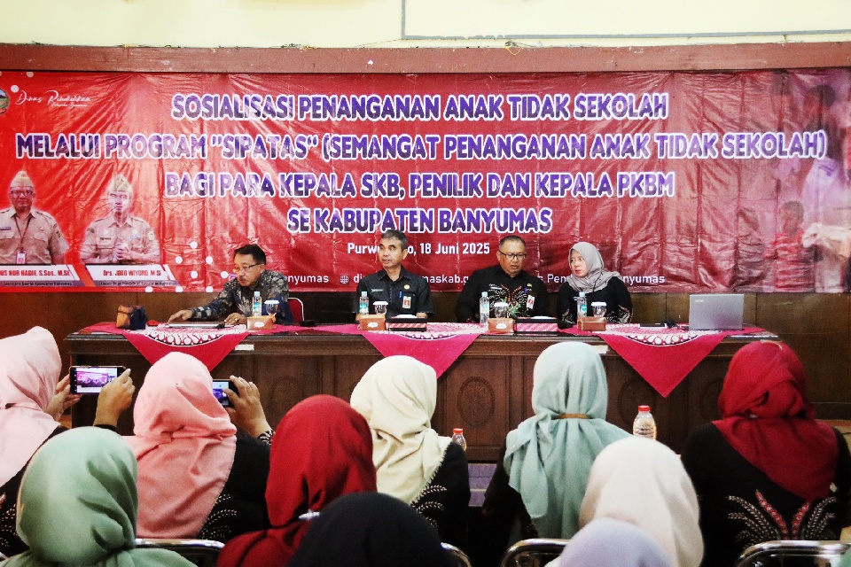 Program SIPATAS Diluncurkan di Banyumas, Percepat Penanganan Anak Putus Sekolah