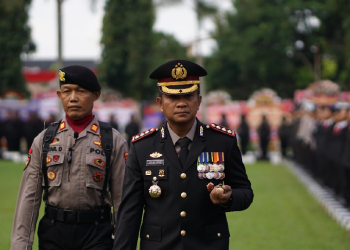 Kapolresta Banyumas Pimpin Upacara HUT Bhayangkara Ke-79