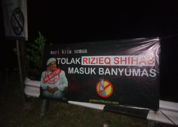 Spanduk Penolakan Rizieq Shihab Meluas di Banyumas, Warga Desak Pembatalan Acara