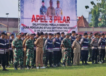 Apel Sinergitas Tiga Pilar: Komitmen Bersama Jaga Kamtibmas Banyumas Tetap Kondusif