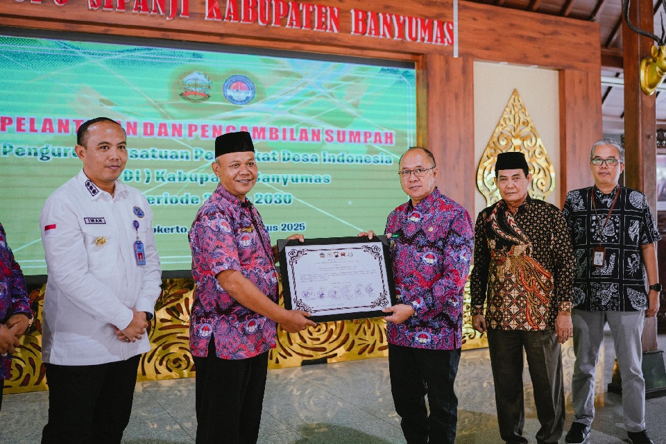 Pengurus PPDI Banyumas 2025–2030 Dilantik, Bupati: Jadilah Motor Kemajuan Desa