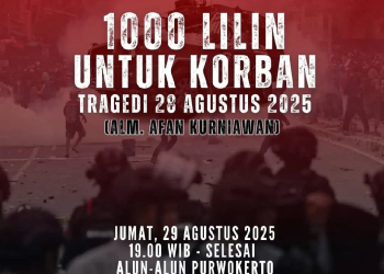 Aksi Kamisan Purwokerto: Seribu Lilin untuk Mengenang Alfan Kurniawan
