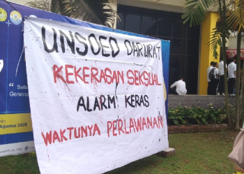 Unsoed Skors Guru Besar Terbukti Langgar Etik Terkait Kekerasan Seksual, Mahasiswa Terus Kawal Hingga Pemecatan