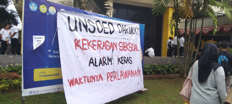 Unsoed Skors Guru Besar Terbukti Langgar Etik Terkait Kekerasan Seksual, Mahasiswa Terus Kawal Hingga Pemecatan