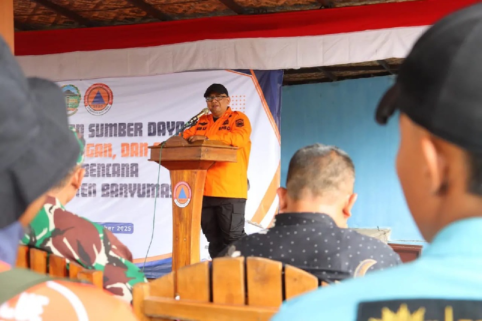 Sekda Banyumas Dorong Sinergi Penanggulangan Bencana: Pelatihan Relawan Digelar di Embung Kanoman