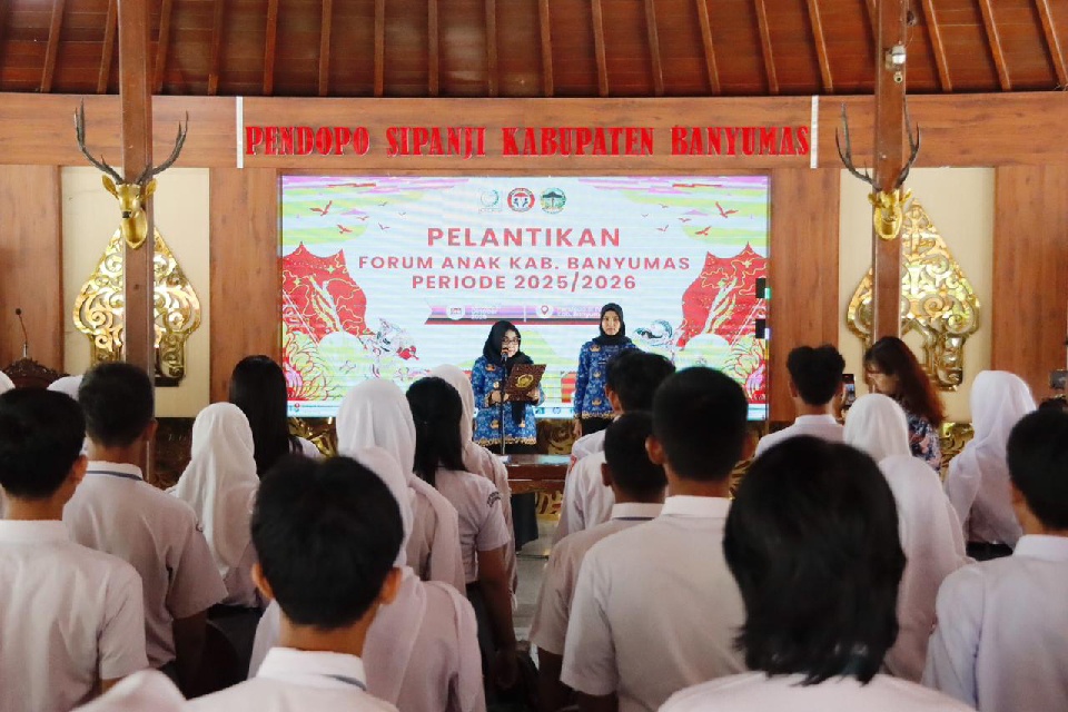 Forum Anak Banyumas Resmi Dilantik, Wabup Tekankan Peran Strategis dalam Pencegahan Kekerasan