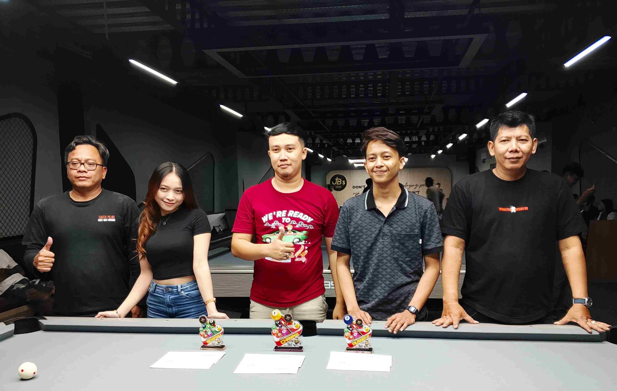 Turnamen Biliar JBs Arena: Romi Amor Juara, Aldika Runner-Up