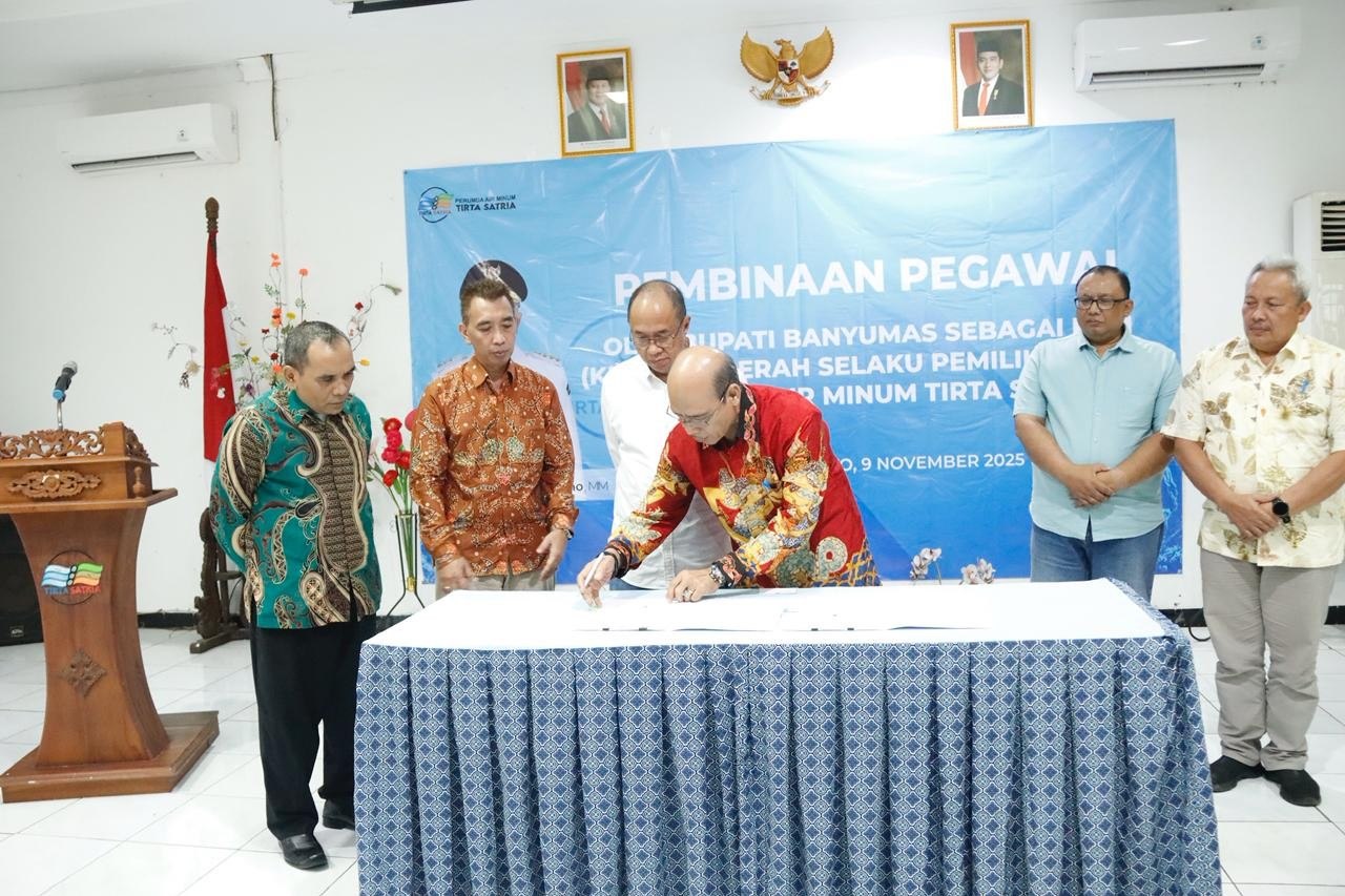 PERUMDA Tirta Satria Lantik Direktur Baru, Bupati Minta Pelayanan Ditingkatkan