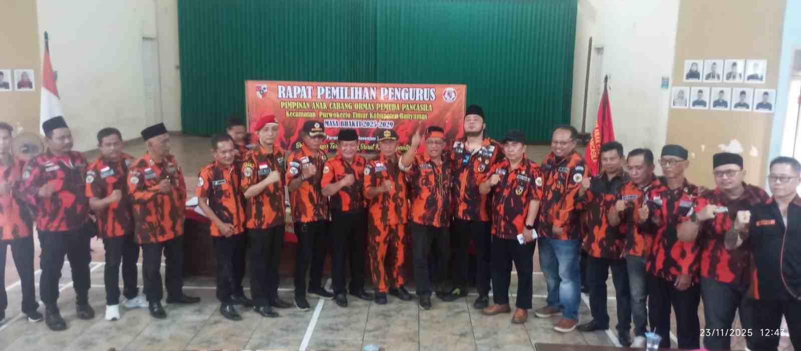 RPP Demokratis, Agung Prabowo Terpilih Ketua PAC Pemuda Pancasila Purwokerto Timur