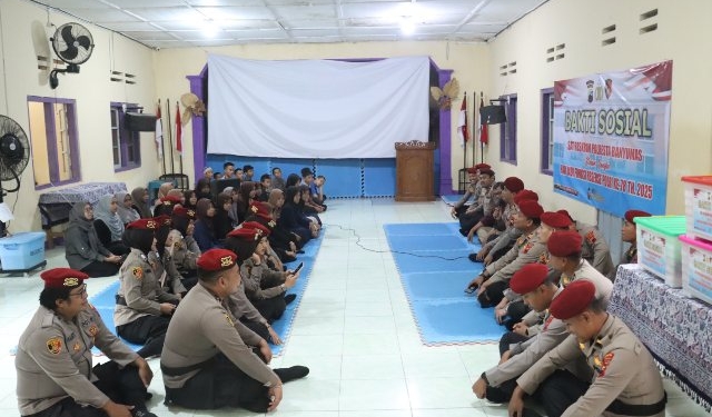 Hari Jadi Reserse ke-78, Satreskrim Polresta Banyumas Tebar Kepedulian Lewat Baksos