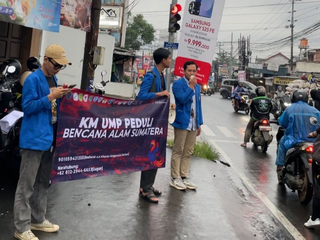 KM UMP PEDULI Galang Dana Rp 4 Juta untuk Korban Banjir Sumatra