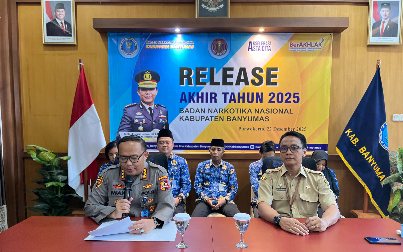 Sepanjang 2025, BNN Banyumas Tangani Jaringan Narkoba dan Amankan Ribuan Psikotropika