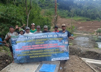 Warga Karang Pelem Syukuran Bak Air Bersih, PT DBA Dukung Reklamasi Lahan