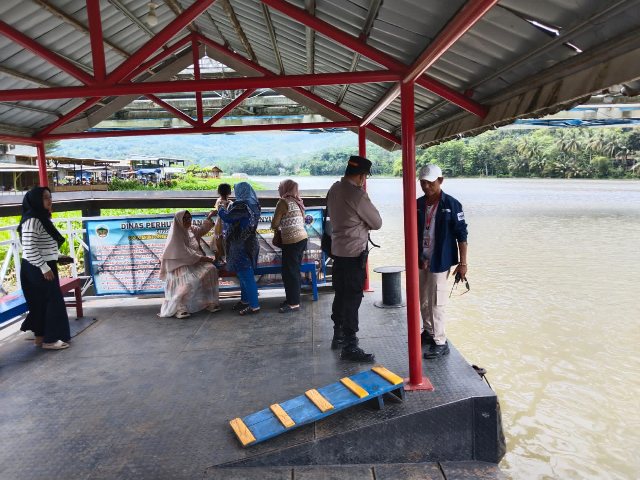 Sorjem Ramai di Akhir Libur Sekolah, Polresta Banyumas Turun Amankan Wisata Sungai