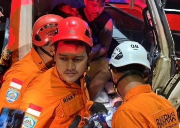 Kecelakaan Kendaraan di Purwokerto, Satu Orang Terjepit Berhasil Diselamatkan