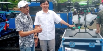 Banyumas Terima Bantuan Alat Pertanian Modern dari Wamentan : Drone hingga Traktor Crawler